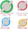 Pom pom Maker, 4 Sizes Pom-pom Maker Fluff Ball Weaver Needle Craft DIY Wool Knitting Craft Tool Set(4)