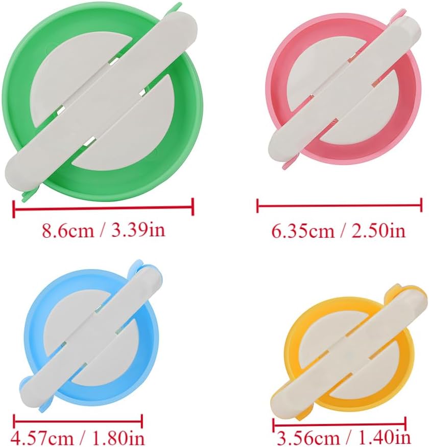 Pom pom Maker, 4 Sizes Pom-pom Maker Fluff Ball Weaver Needle Craft DIY Wool Knitting Craft Tool Set(4)