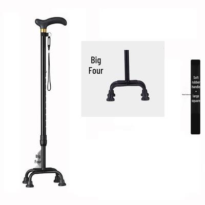 Lightweight Foldable Quad Base Walking Cane