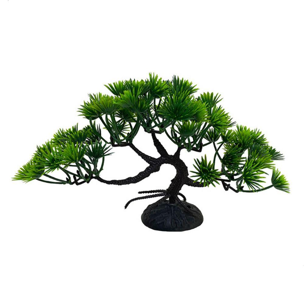 Plastic Artificial Pine Tree  Simulated Plant Lifelike Water Grass  Office Desk Decor