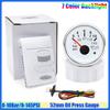 MAIMEIMI 7 Color LED 0-190ohm 52MM Fuel Water Level Gauge Water Temp Oil Pressure Meter Oil Temp Voltmeter with Alarm Optional