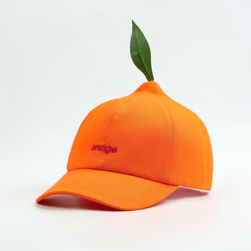 

Original orange baseball cap children spring and summer versatile designer niche funny fun orange cap men оранжевый