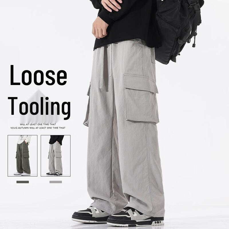 Playboy Men s Loose Fit Multi-Pocket Cargo Pants L