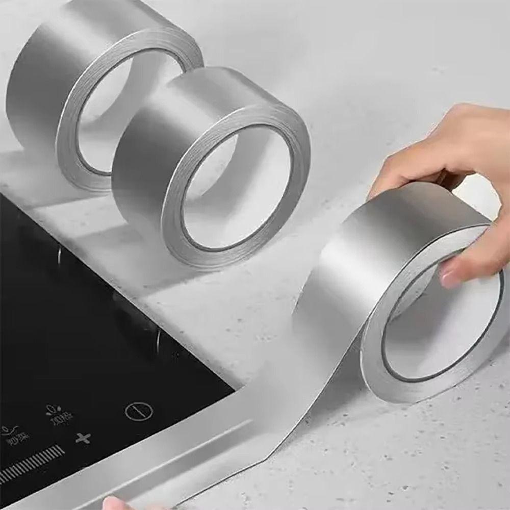 30/50mm Aluminum Foil Tape High-Temperature Anti-Mold Tape New Cooktop Tape  Countertops Kitchen