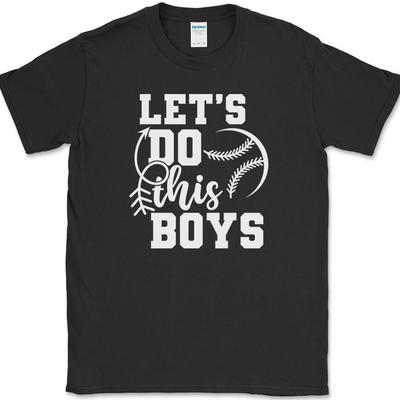 Facciamolo Ragazzi Maglietta da Baseball Divertente Umorismo Sportivo Regalo T-shirt con Testo