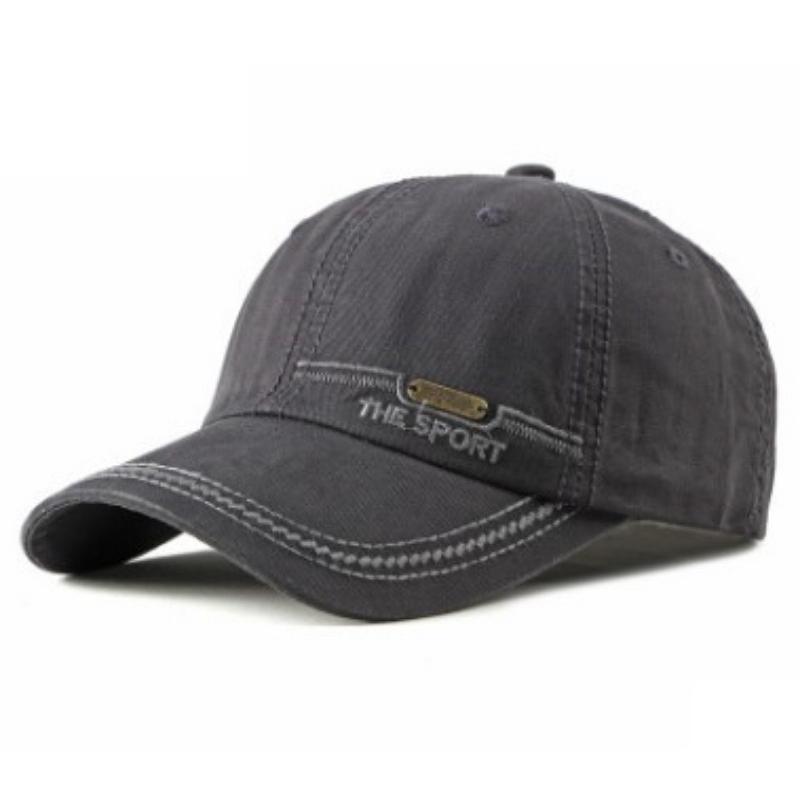 Men's Cotton Baseball Caps NEW Letter Embroidery Fashion Hat Snapback Cap Adjustable Size Women's Ponytail Tongue Cap