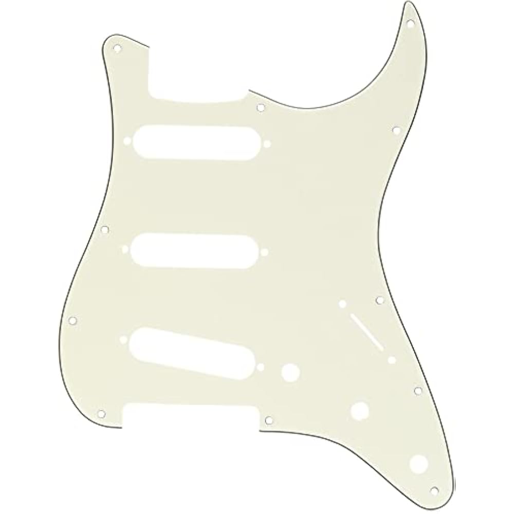 Fender Pickguard 11-HOLE MODERN STYLE STRATOCASTER® S/S/S PICKGUARD, PARCHMENT
