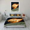 Basketball Art Decor Set Soft Comfortable Duvet Cover Bedding Set Included 1*Duvet Cover & 2*Pillowcases, Gift