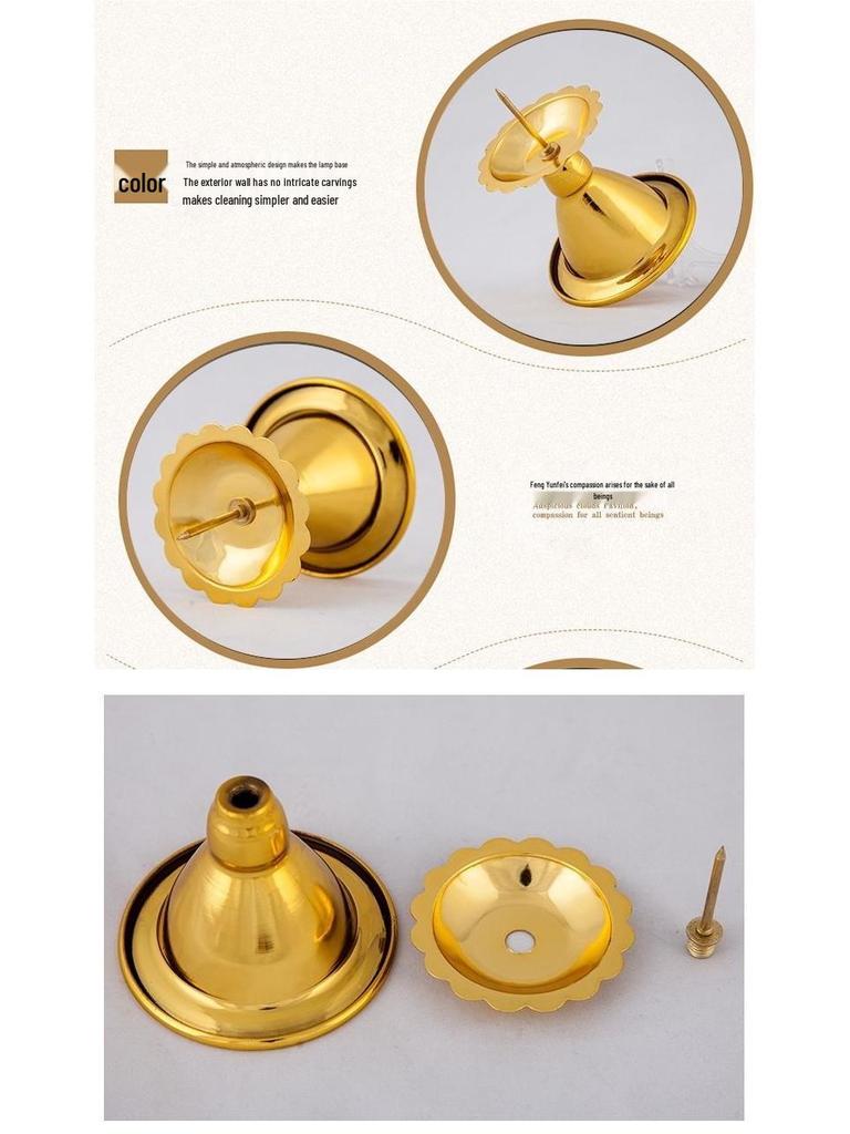 Buddha Alloy Candle Holder - Imitation Bronze Wedding & Home Decor