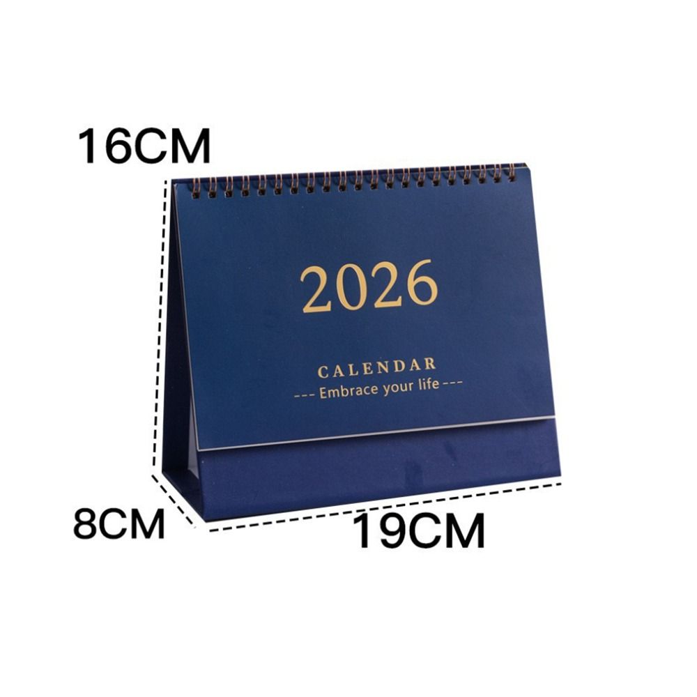 Writeable Memo Standing 2026 Desktop Desk Calendar Portable Foldable Table Calendar Academic Planner Office Supply