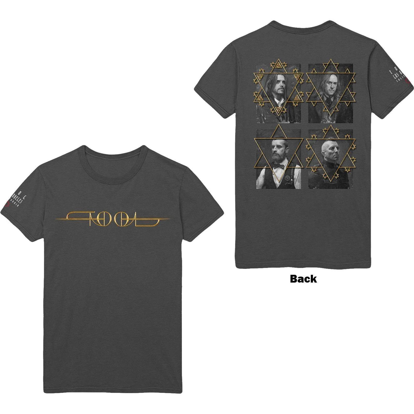 Tool Band Portrait Logo Print Cotton TShirt Progressive Metal Streetwear Unisex Crew Neck Short Sleeve Tee S