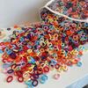 20/50/100Pcs Colorful Basic Nylon Ealstic Hair Ties for Girls Ponytail Hold Scrunchie Rubber Band Kid Fashion Hair Accessories