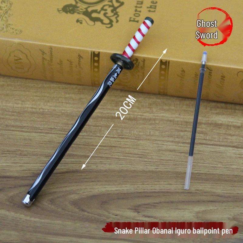 

Ручка шариковая металлическая Demon Slayer Signature - Камадо Тандзиро, Агацума Дзэницу, Водный, Насекомый и Пламенный Столпы 20CM Ballpoint Pen