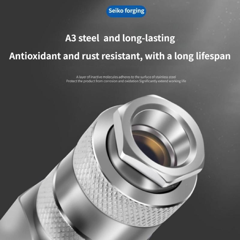 Pneumatic Air Hose Quick Release Air Coupling Tube Fitting Connector Coupler Compressor Accessories Easy to Install