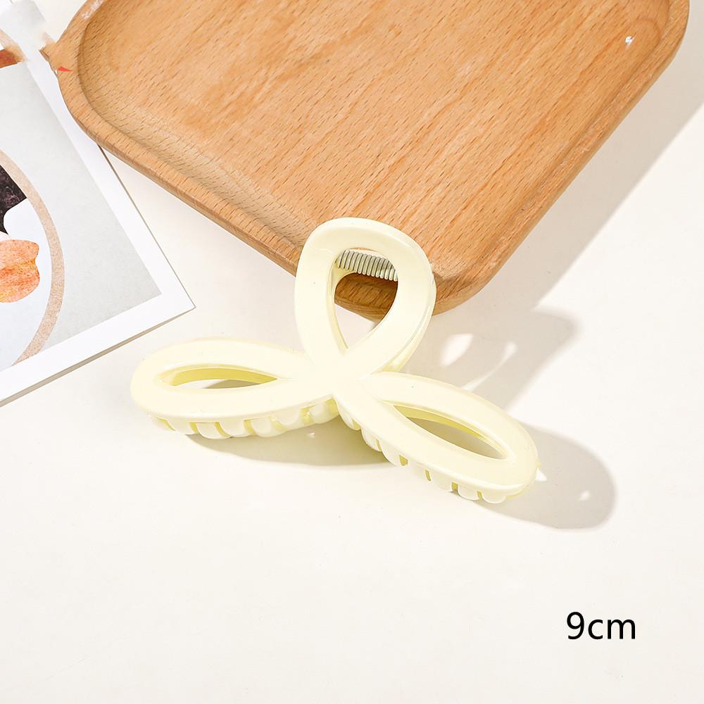 Akryl Barrette elegancka jednokolorowa spinka do włosów krab spinka do włosów Vintage proste akcesoria do włosów dla kobiet kucyk pazur klip kraby