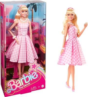 Barbie Film [Barbie] Kostkované šaty [Oblékací panenka] [Od 3 let] HPJ96