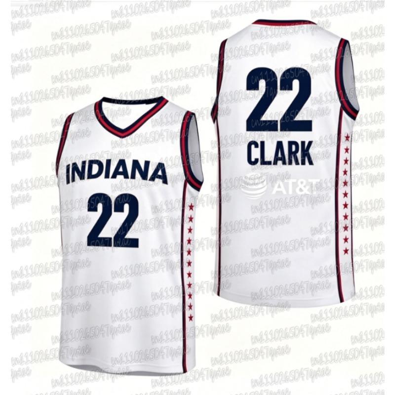 2026 Léto Indiana Fever Č. 22 Sportovní Basketbalové tílko Venkovní Prodyšné Rychleschnoucí 3D Tištěné Rodinné Bezrukávové Tílko