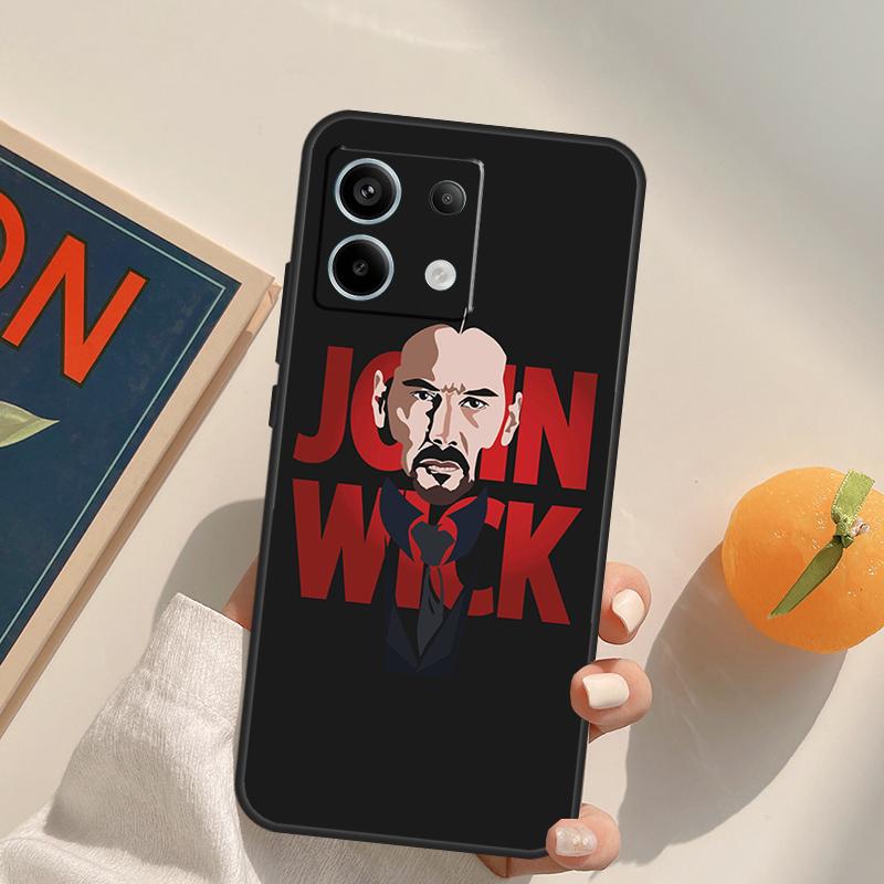 John Wick Funda For Xiaomi Redmi Note 13 Pro 9 10 11 12 14 Pro 10S 11S 12S Redmi 14C 13C 10C 12C Case