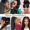 Long Curly Yaki Afro Ponytail Wig