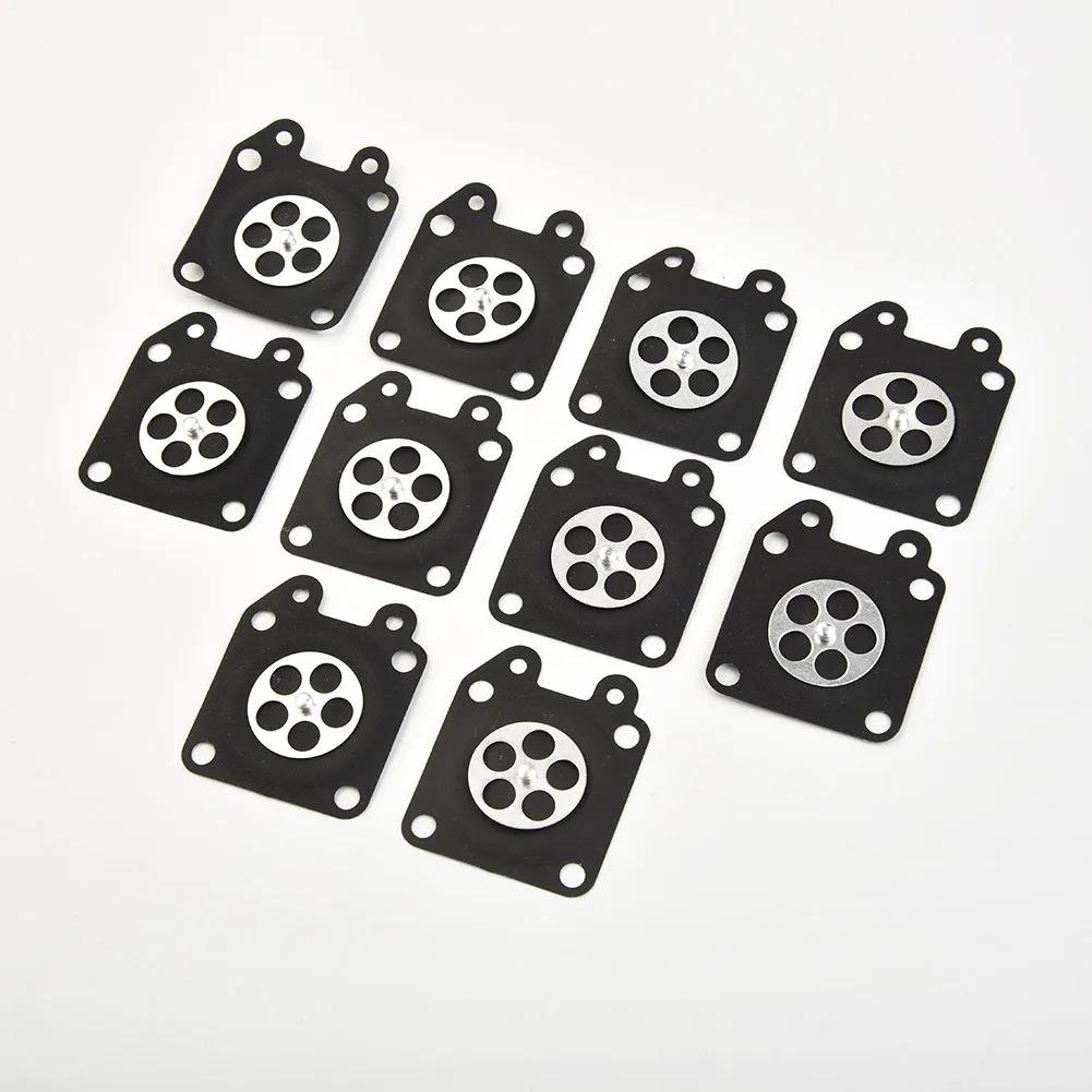 10x Rubber Chainsaw Carburetor Metering Diaphragm For 95-526/95-526-9/95-526-9-8 Car Assembly Gaskets Kit Accessories