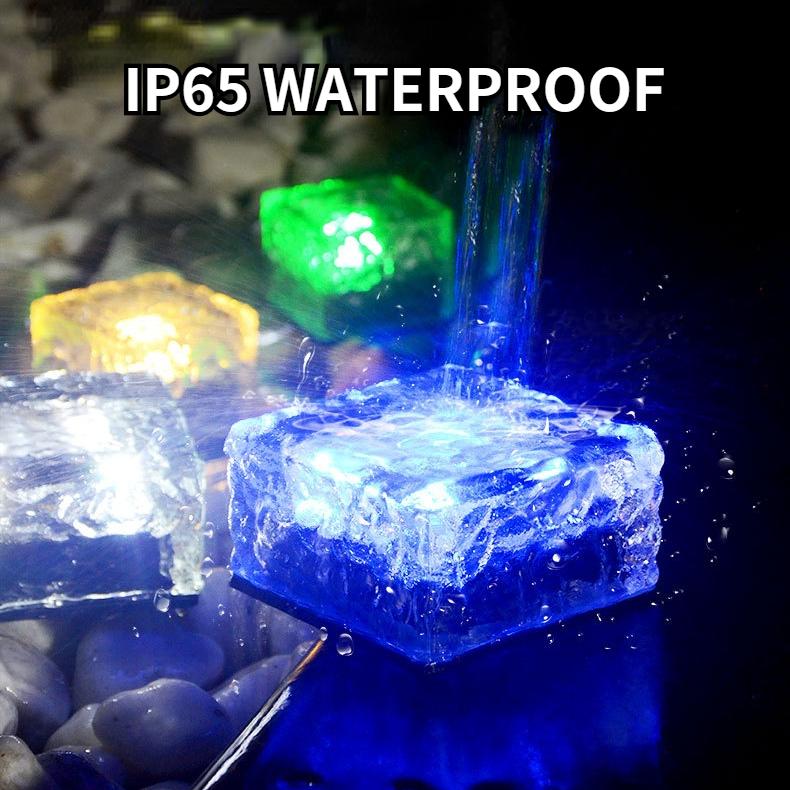 Solar Glass Brick Light Ice Cube Lights Led Landscape Buried Square Frosted At Affordable S Free Real Reviews With Photos Joom Solar Glass Brick Light Ice, Ice Cube With Lights