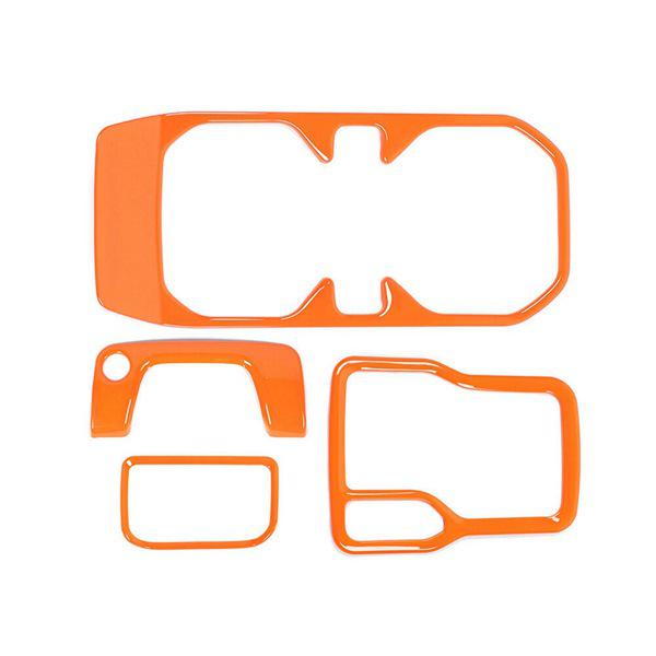 

Jeep Wrangler Gladiator Gear & Cup Holder Trim Set, 2018-2022 (4 pcs) Other