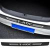 Striscia Anti-collisione Soglia Auto W126, per Volkswagen VW T-ROC Pellicola Anti-graffio con Logo, Adesivi Paraurti Baule, Adesivo Protettivo