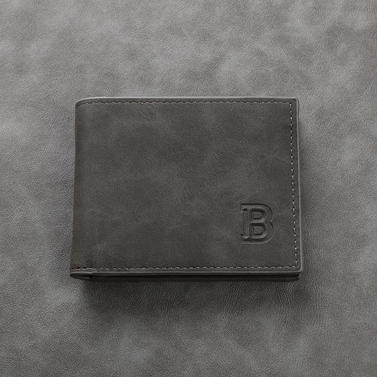 Herren Bifold Geldbörse Minimalistische Taschen-Kurzgeldbörse mit Reißverschluss-Münzfach Kartenhalter Geldbörse für Arbeit Reisen