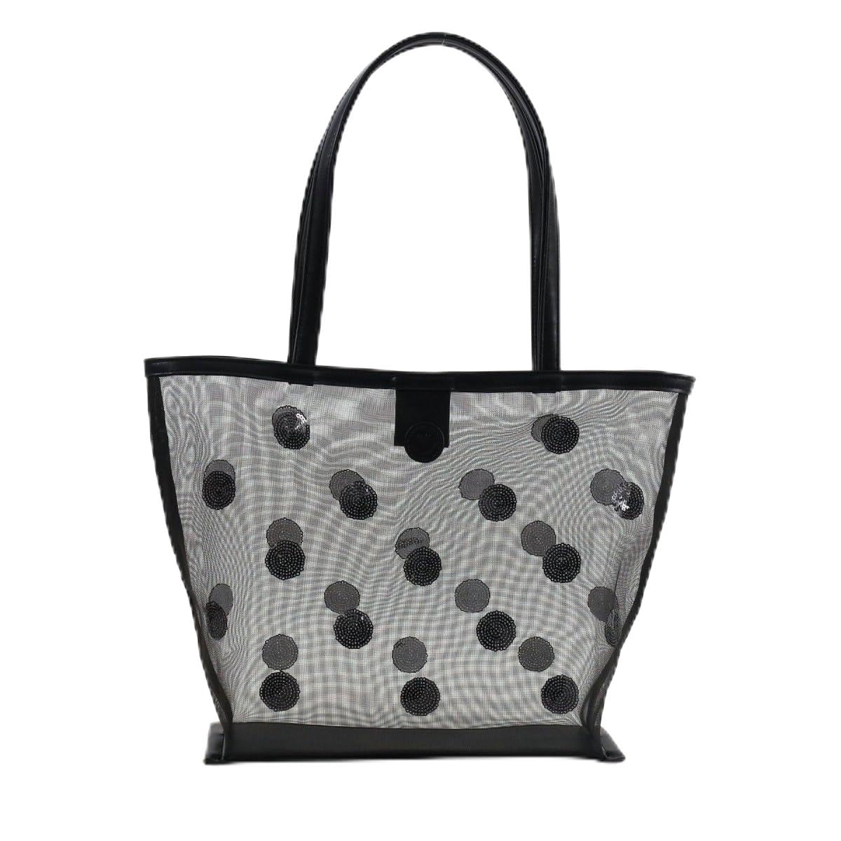 Сумка-тоут Cuco SMILEY с вышивкой пайетками-точечками 2513111703 Черная (019)