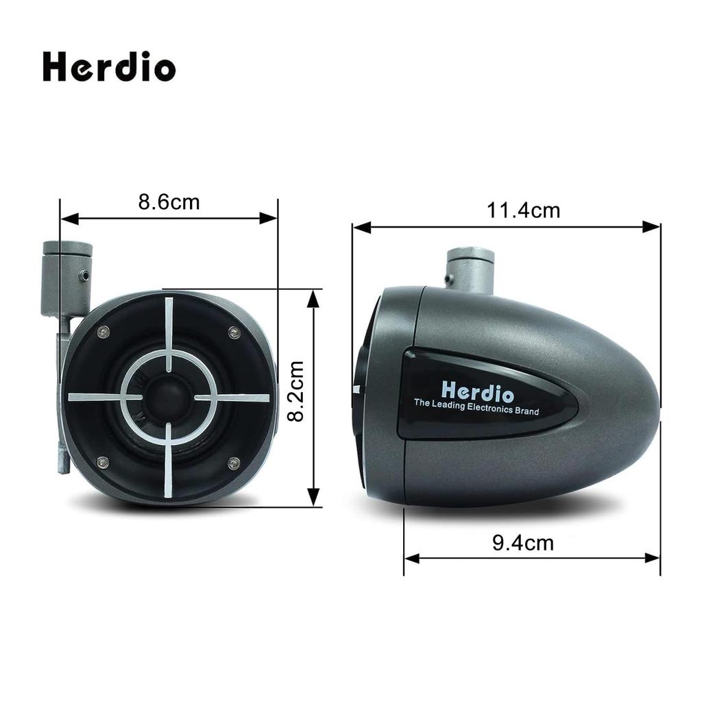 Herdio 100W Car Satellite Speaker, Small Hanging Speaker