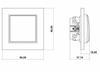 Cross switch without frame karlik mini white/silver