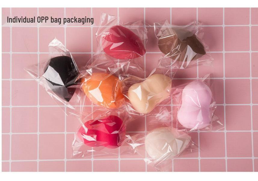 Matte Water Drop Makeup Sponge Set - Non-Absorbent Cushion Puff for Foundation and Liquid Application