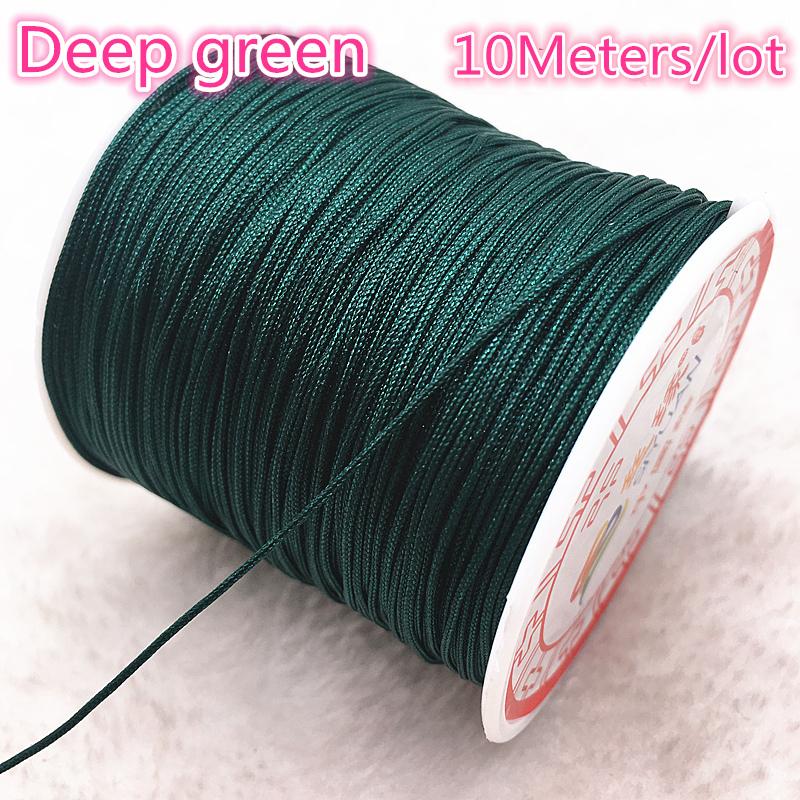 10Meters/lot 0.8/1.0mm Nylon Cord Thread Chinese Knot Macrame Cord Bracelet Braided String DIY Tassels Beading String Thread
