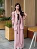 Plus Size Women's Elegant Korean Two-Piece Suit for Spring/Summer - Slimming & Versatile