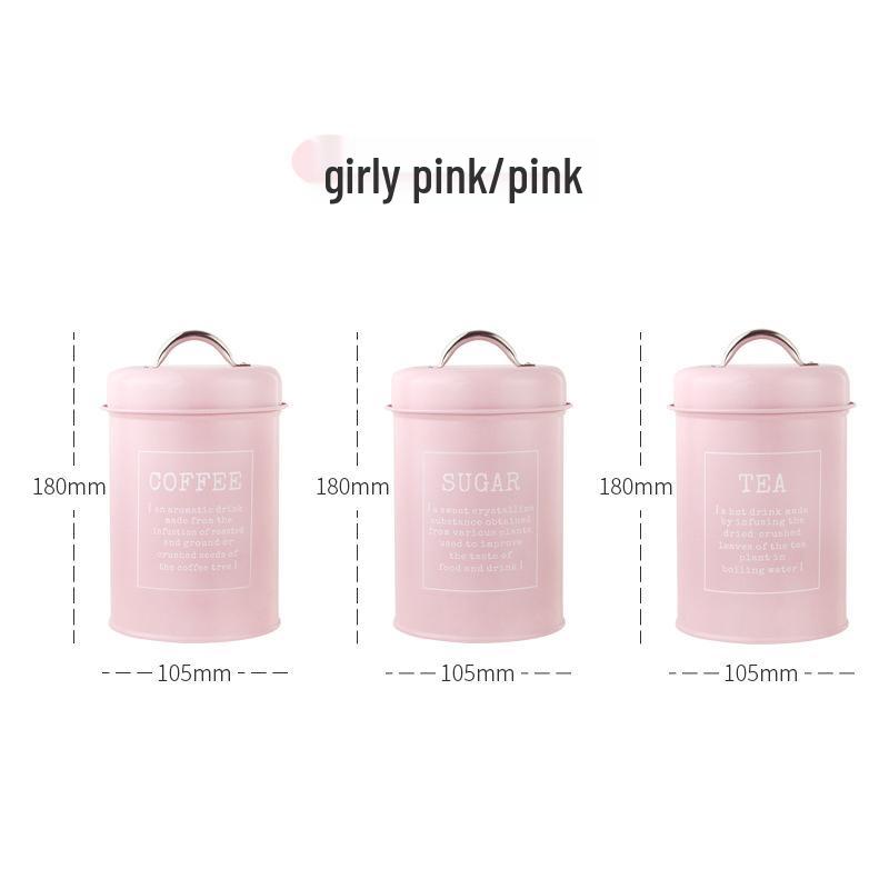 European-Style Sealed Can for Milk Powder, Coffee, Tea, Candy, or Mask Powder with Sealing Ring – Ideal for Model Room Shooting.