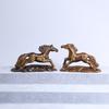 Hand-Carved Horse Artwork From Tiger's Eye - Exquisite Craftsmanship