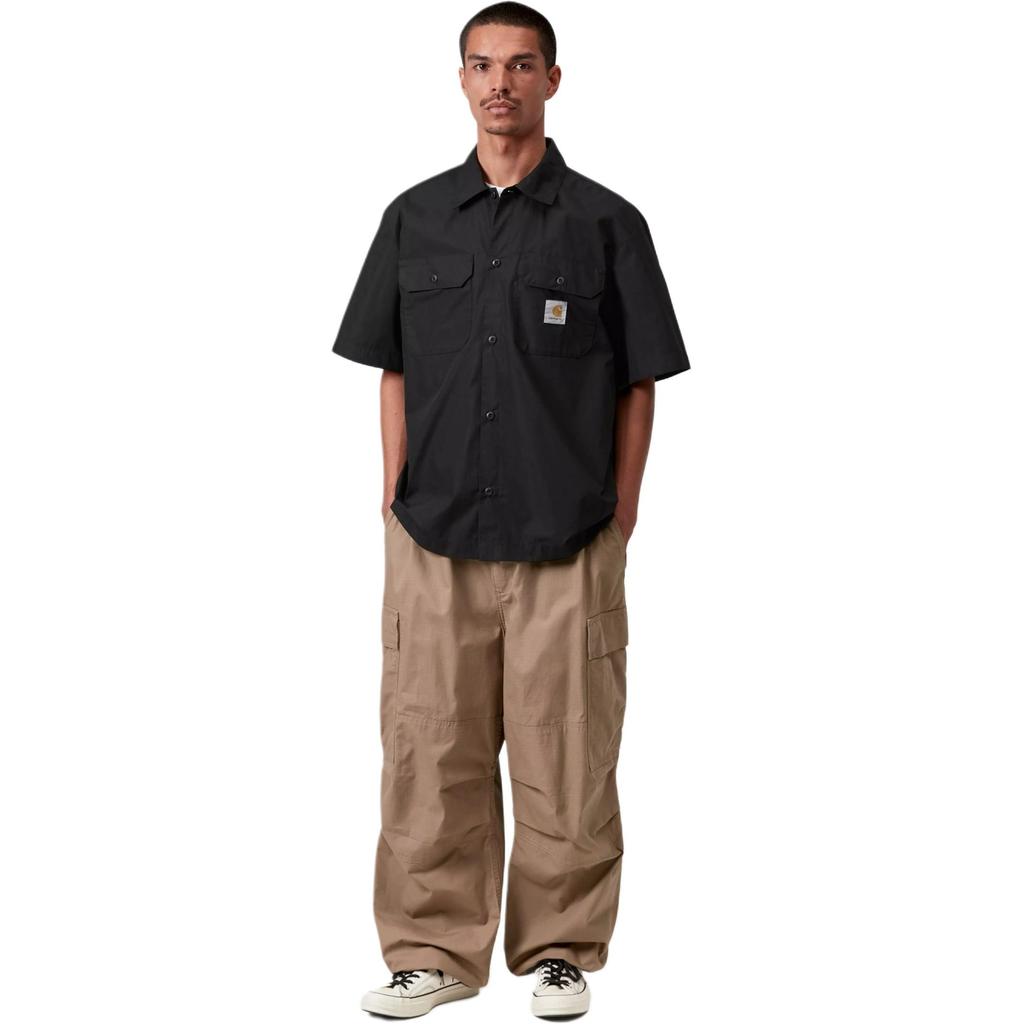Carhartt WIP Loose Fashionable Simple Comfortable Short Sleeve Shirt Men shirts Black I035232-89-XX