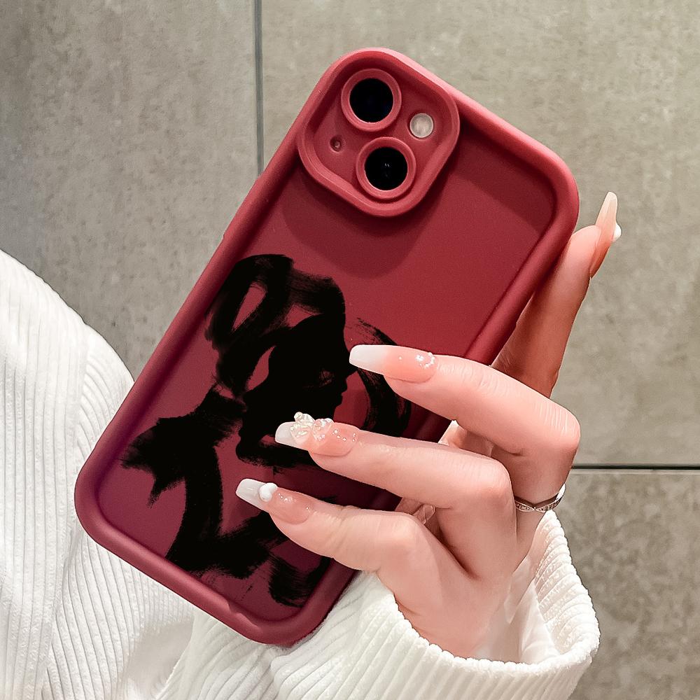 Soft Silicone Square Ladder Printing Pattern Phone Casing Full Cover Camera Shockproof Protection Rubber Case for iPhone Infinix Tecno OnePlus