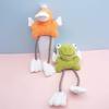 Bite-Proof Squeaky Plush Dog Toys Cleaning Teeth Cartoon Duck Frog Shape Pet Squeeze Sound Toy Soft Fun Sound