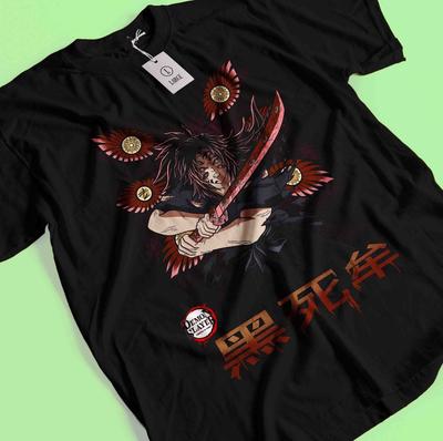 חולצת Demon Slayer קוקושיבו ירח עליון 1 חולצת טי Zenitsu חולצת טי Muzan Tanjiro