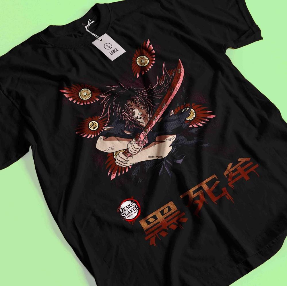 Demon Slayer Shirt Kokushibo Upper Moon 1 Tshirt Zenitsu T-Shirt Muzan Tanjiro