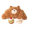 Brown Bear Croissant Plush Toy Girls Office Waist Relying On Home Teddy Bear Pillow Birthday Gift Cake