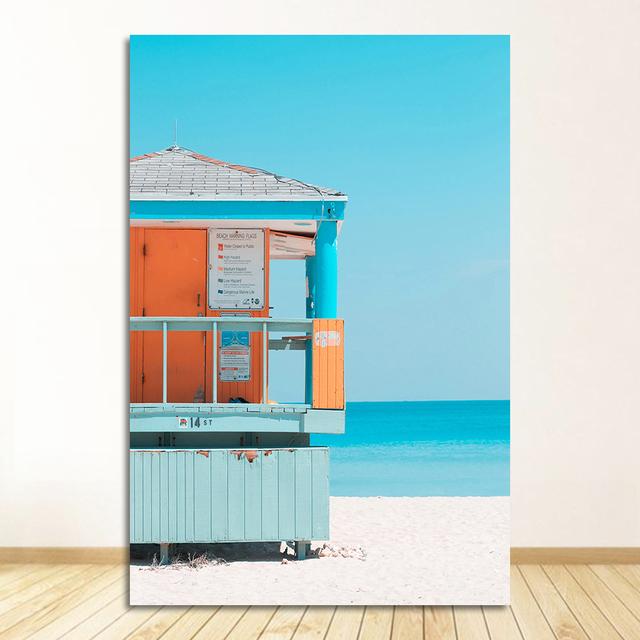 Quotes Wall Art Canvas Painting Nordic Posters And Prints Wall Pictures For Living Room Decor Sea Beach Surf Car Coconut Tree