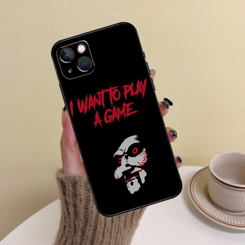 SAW The Jigsaw Killer Horror Film Phone Case For iPhone 15 14 Plus 11 12 13 16 Pro Max Mini 7 8 X XR XS Max Cover