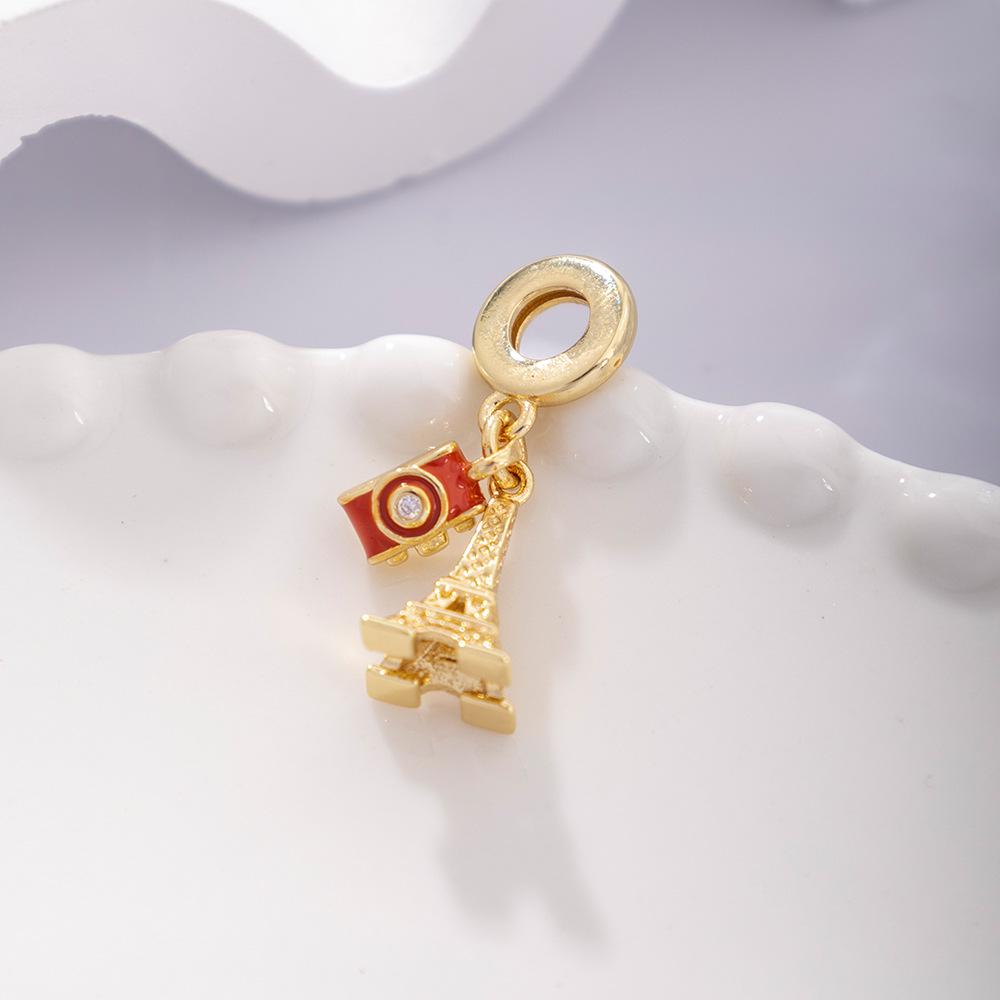 

European & American Influencer Luxury Zircon Lipstick Necklace for Women Pendant Only