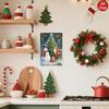 Vintage Snowman Christmas Metal Tin Sign Farmhouse Wall Art Holiday Home Decor
