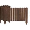 Wooden Garden Border - CREATIVE HOME - Flexible Rollborder - 200 X 30 Cm - Integrated Stakes - UV-Treated Pine