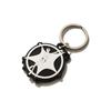 SUADE SKULL STAR KEY RING [BLACK]