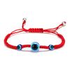 Blauwe Boze Oog Armbanden Armband Goede Geluk Rode Draad Gevlochten Verstelbare Bedel Armband Voor Koppel Vrouwen Geliefde Dame Cadeau