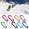 5Pcs Aluminum Alloy Spring Snap Hooks Carabiner Clips Outdoor Camping Multi-Tool